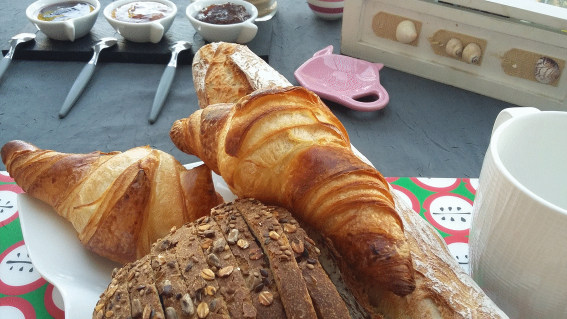 Croissants petit déjeuner